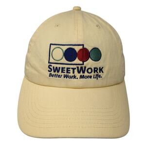 Street Work Better Work More Life Slideback Baseball Cap Yellow One Size Gelante